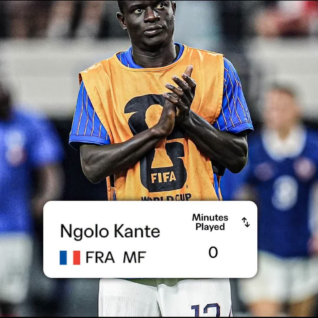 Post by Jolly MD: In what could have been N'Golo Kanté's final World Cup, he didn't play a single minute for France 🇫🇷🥲