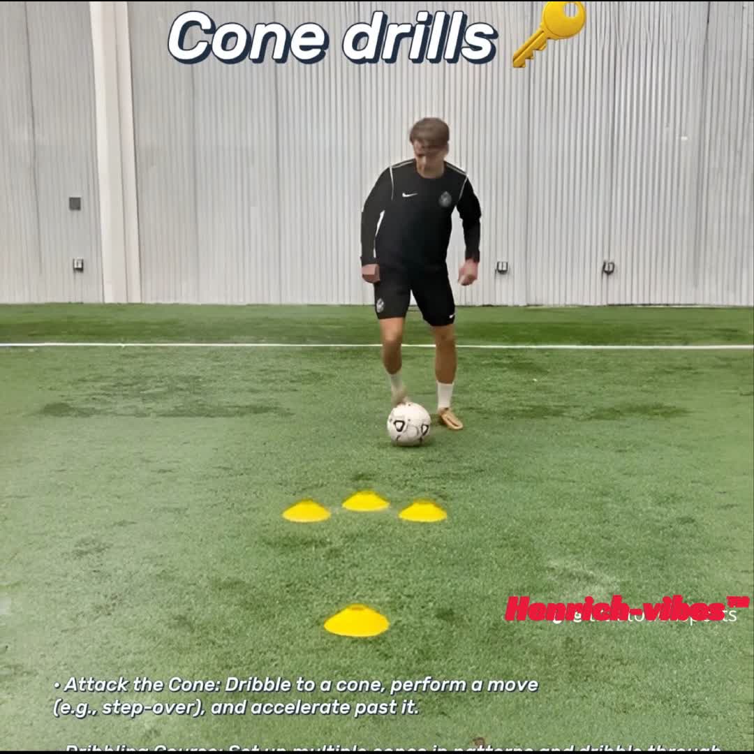 Post by Henrich- Vibes: Cone drills📌🔑 #buzzer #viral #fyp #sports #Daily #football #buzzer_fan_official #followers #trending
