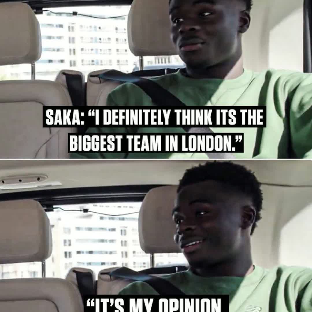 Post by Pitch News: Bokayo Saka: "Arsenal is the biggest team in London " #pitchnews #buzzer #viral #fyp #sports #football #soccer...