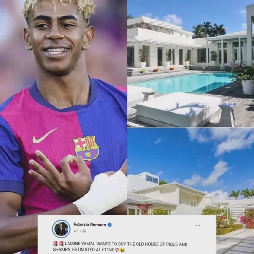 Post by Peter Afolabi: 🚨 LAMINE YAMAL WANTS TO BUY THE OLD HOUSE OF PIQUE AND SHAKIRA, ESTIMATED AT €11M! 🏠🤑