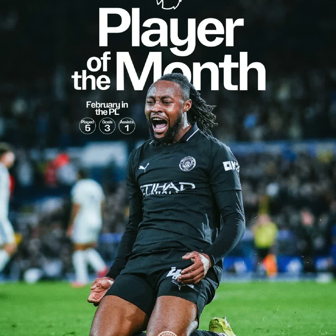 Post by Bright Mintah: 👕 Five appearances 🎯 Three goals 🅰️ One assist Semenyo is February's Premier League Player of the Month 🤩👏...