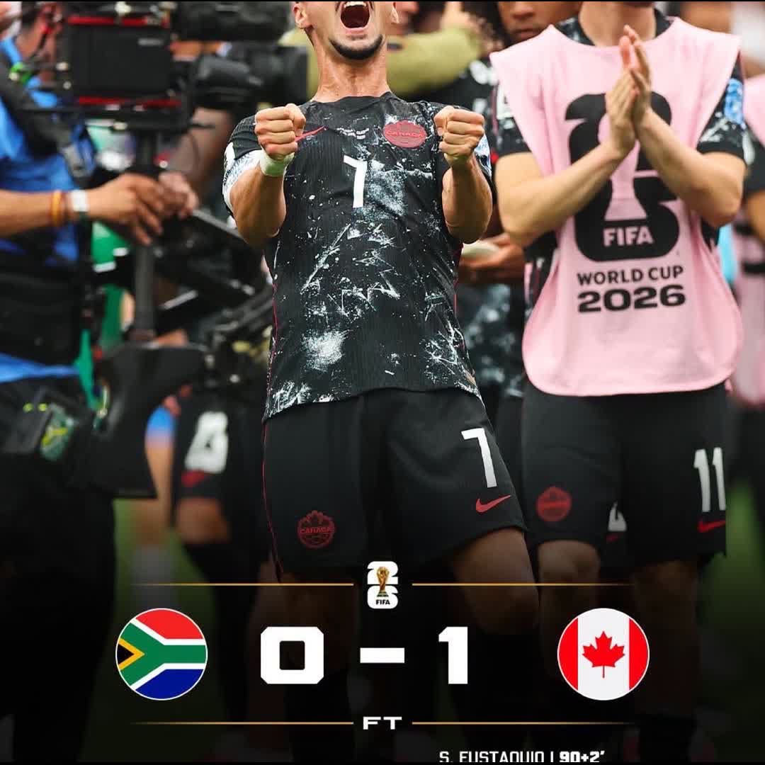 Post by Atekha Osaro: 🇨🇦🌎 CANADA MADE HISTORY AND BEAT SOUTH AFRICA AND THEY ARE QUALIFIED FOR THE NEXT ROUND!!