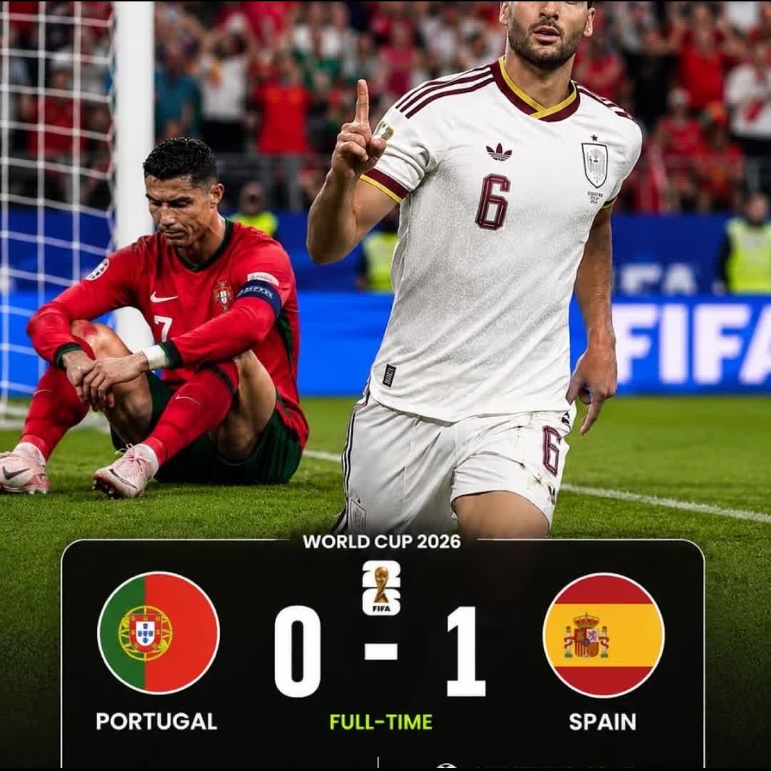 Post by Atekha Osaro: SPAIN BREAK PORTUGAL’S HEART! 💔🇪🇸 🇵🇹 Portugal 0️⃣-1️⃣ Spain 🇪🇸 ⚽ M. Merino (90+1’) — A dramatic stoppage-time...