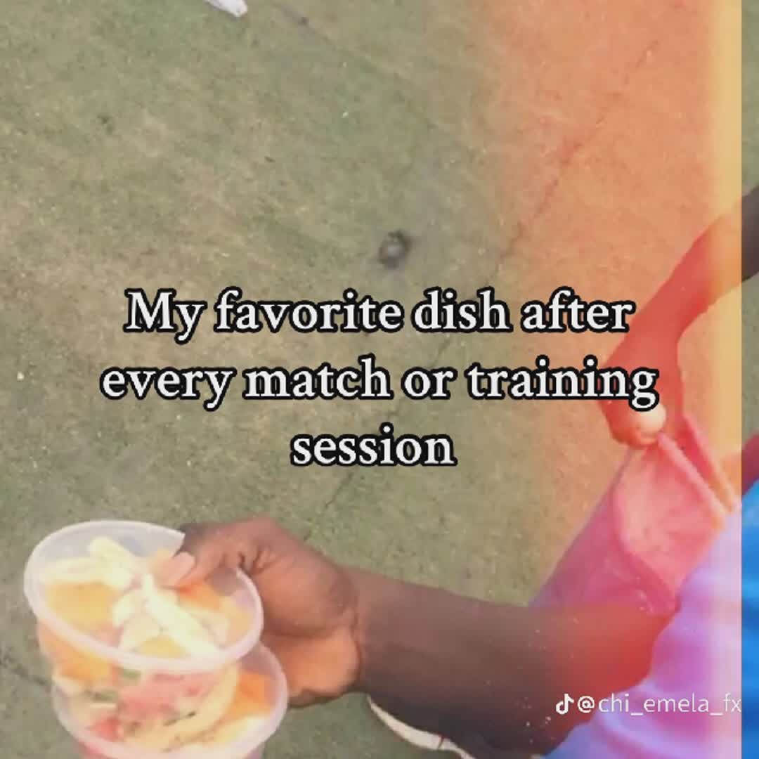 Post by Amaka Onu: Football meal