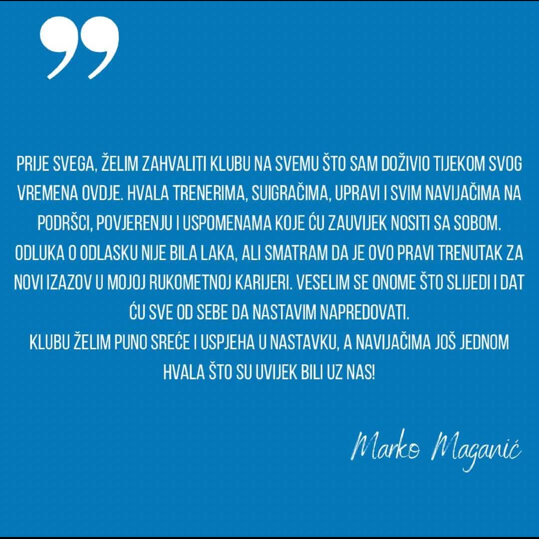 Post by Rukometni Klub Osijek: | ODLAZAK | Marko je od malih nogu bio dio naše obitelji. Od prvih treninga, prvih golova, prvih pobjeda pa sve do...