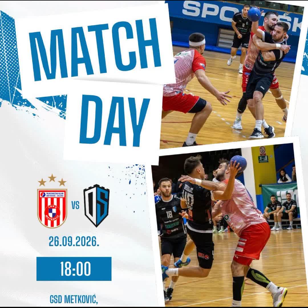 Post by Rukometni Klub Osijek: MATCH DAY🔥 🏆Paket24 Premijer liga | 3.kolo 🆚 RK Metković-Zalmo ⏰ 18:00 📍GSD Metković ➡️ Utakmicu možete pratiti...