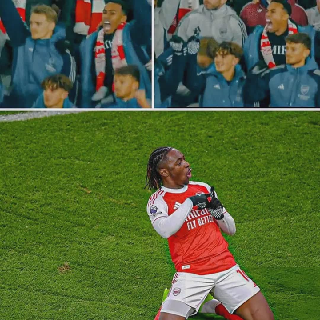 Post by Asogwa Jude Chikwado: Gabriel Magalhaes pushed Martin Ødegaard over in celebration when Eberechi scored in the North London Derby. I love...