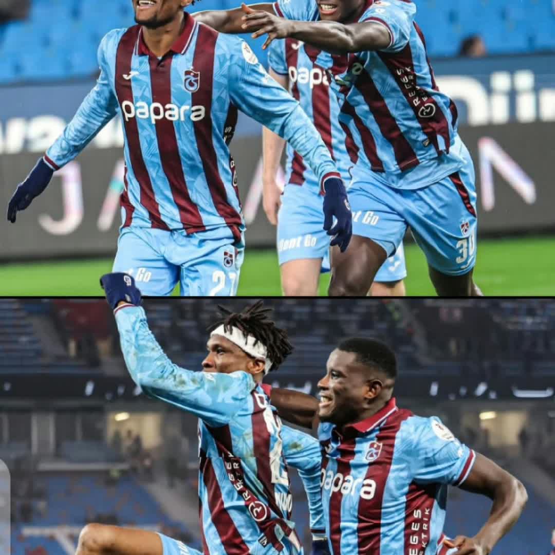 Post by Dayo Ngosi: 🚨🇳🇬 Nigerians running the show for Trabzonspor tonight 🤩 Paul Onuachu ⚽️ Chibiuke Nwawiu ⚽ Chibiuke Nwawiu ⚽...