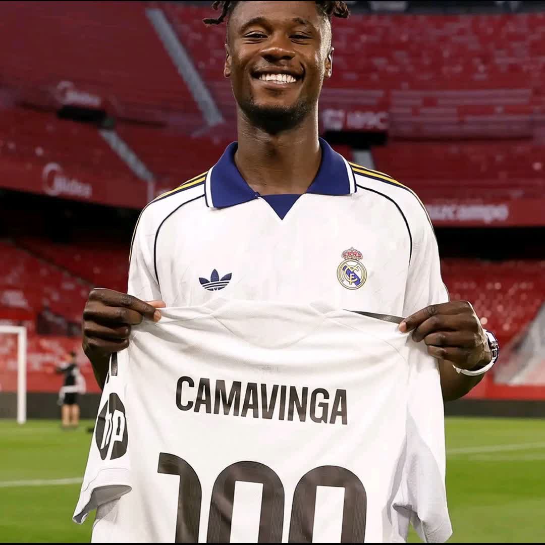 Post by FOYII PAGE: ✅ ¡Camavinga, 100 victorias en LaLiga! 📈 Eduardo Camavinga, 100 wins in LaLiga! #RealFootball | #SevillaRealMadrid
