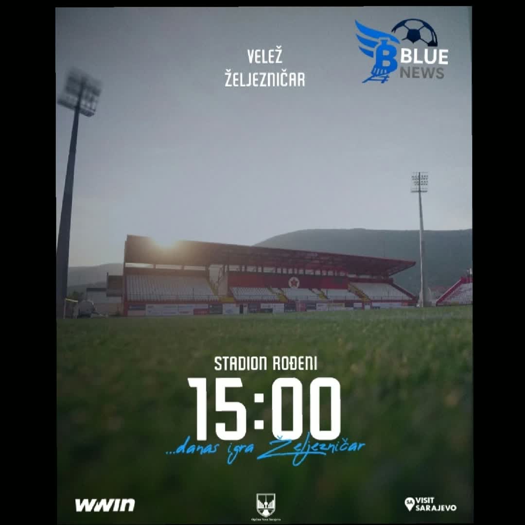 Post by Blue News: Danas igra Željo! 🔵⚪ 🆚 FK Velež 🏟️ Stadion Rođeni 🏆 22. kolo WWIN Lige BiH 🕟 15:00 📺 MYTV i WWIN #buzzer...