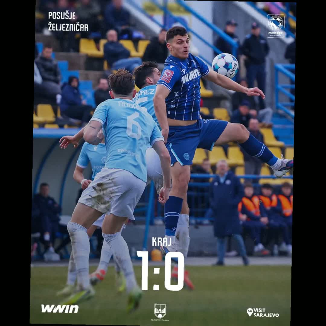 Post by Blue News: Kraj. 🔵⚪ Sramotno izdanje igrača i stručnog štaba Željezničara, promašena taktika i bezidejna igra. Zasluženo...