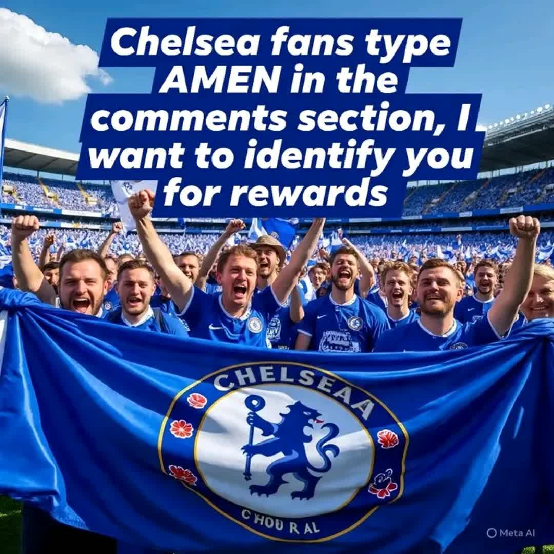 Post by Tactical Irie: Chelsea fans type AMEN in the comments section, I want to identify you for rewards #buzzer #sports #football #foryou...