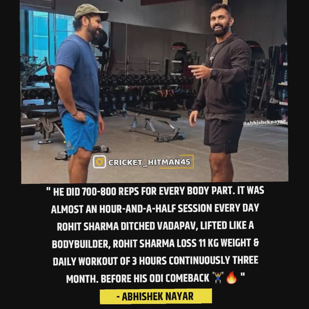 Post by Omkar Mali: Abhishek nayar on Rohit sharma ❤️🔥 #sports #buzzer #cricket #IndianCricket