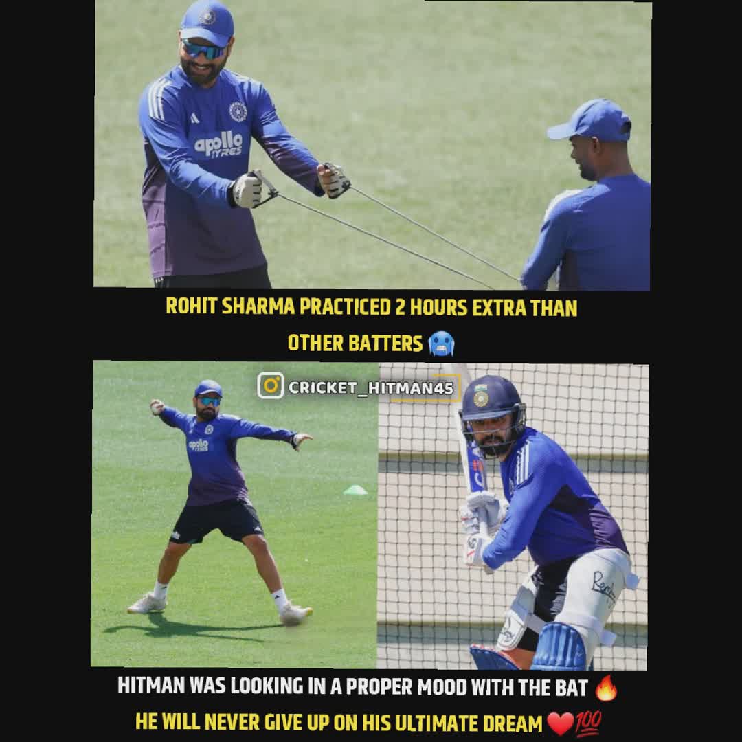 Post by Omkar Mali: Unreal Dedication by Rohit sharma ❤️🔥 #buzzer #sports #cricket #trending #IndianCricket #Rohitsharma