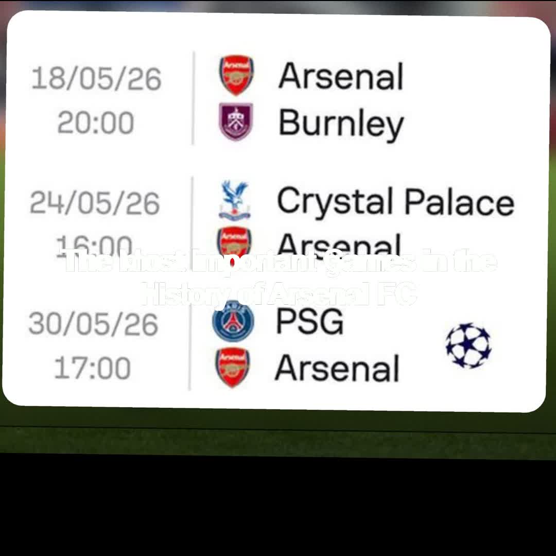 Post by ashumarley W: The Important games in the history if Arsenal FC.