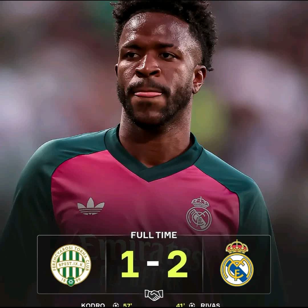 Post by Time Lalaina: Real Madrid secure the victory in Hungary 🔥⚪️ #viral #buzzer #sports #football #Daily