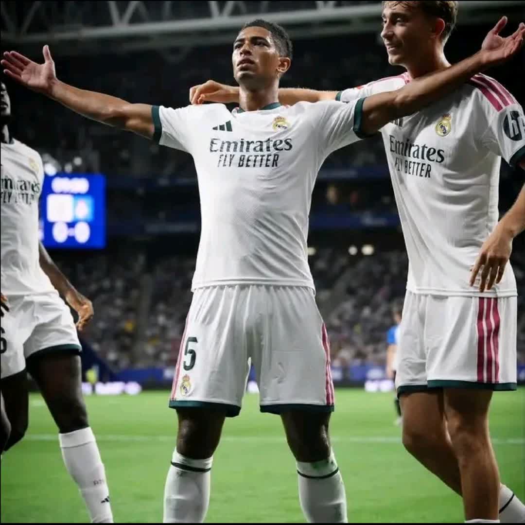 Post by Elijah James Aspata: 🚨 GOAL REAL MADRID!!! 1-0!!! BELLINGHAM BREAKS THE DEADLOCK AGAINST ESPANYOL! 🤍🔥 WHAT A START ‼️ #buzzer...