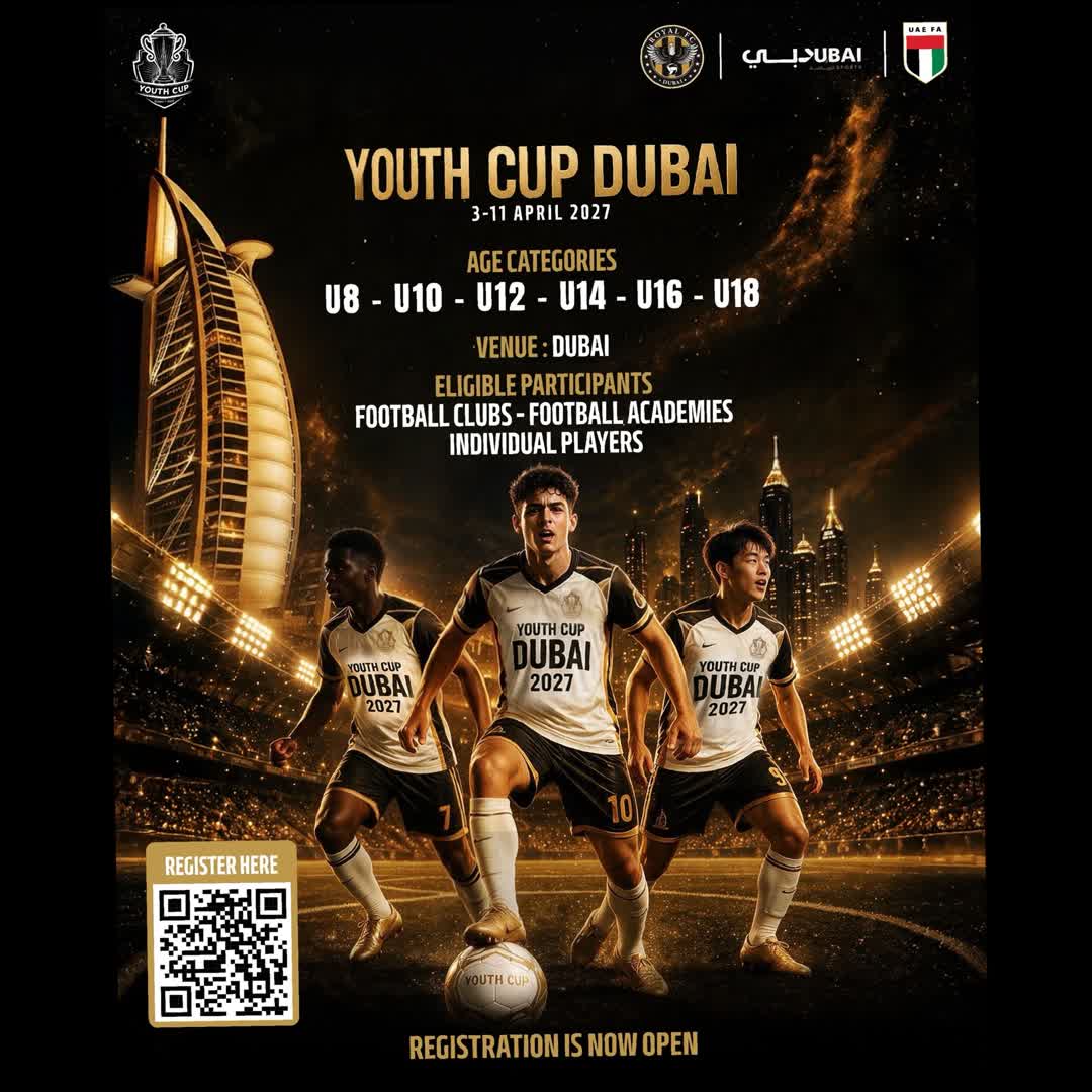 Post by Youth Cup Dubai: The world’s greatest youth football experience is coming to Dubai! 🚨 Registration is NOW OPEN for Youth Cup Dubai...