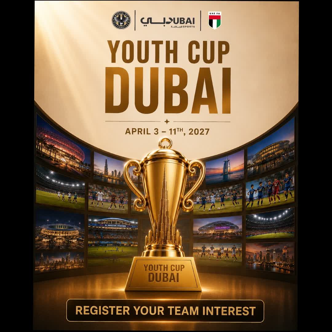 Post by Youth Cup Dubai: 🏆 Youth Cup Dubai 2027 Club & Academy Interest Registration is now open. Interested in participating? Complete the...