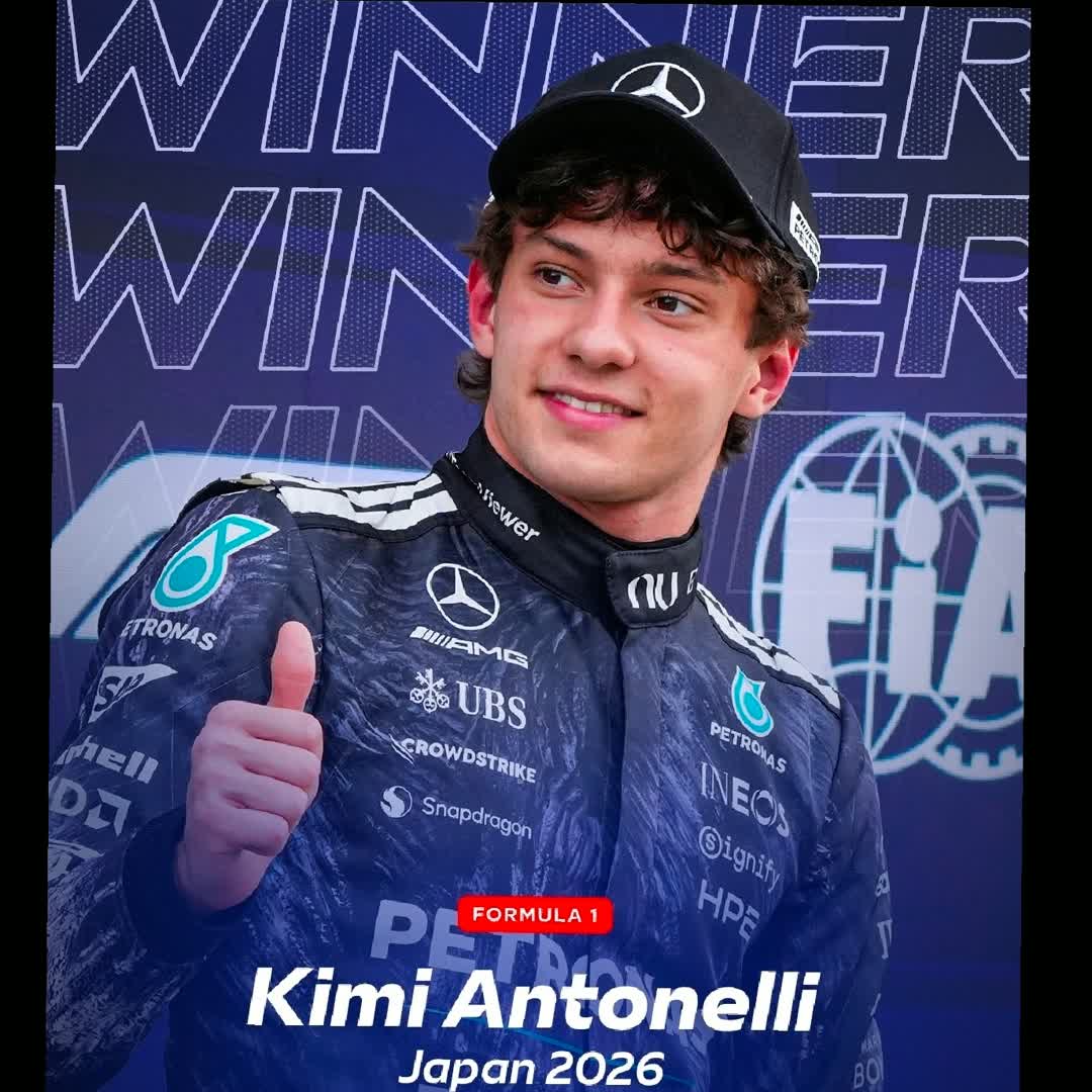 Post by Talk Storm24: Rising star Kimi Antonelli conquers Japan! 🇯🇵🏁 A flawless drive, fearless moves, and a historic moment — becoming...