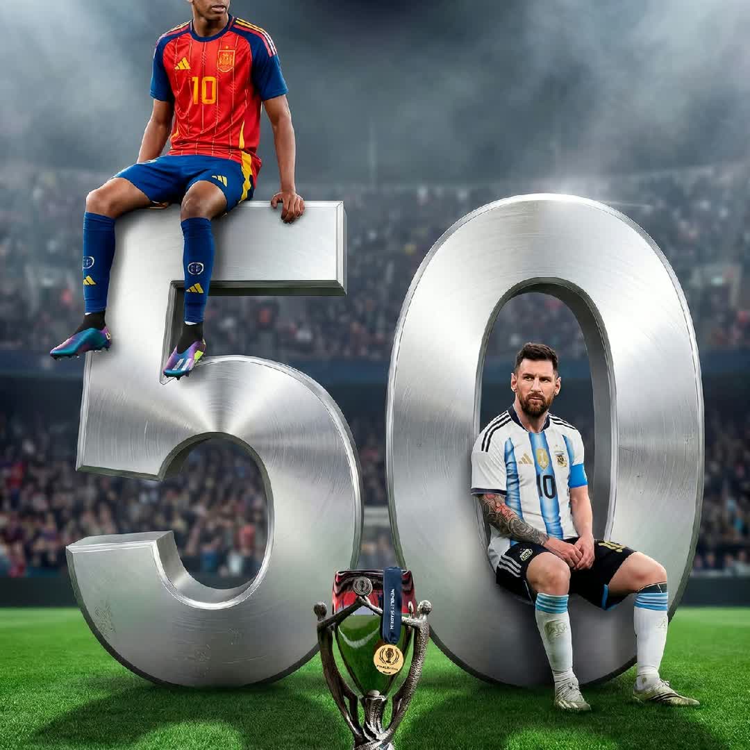 Post by tiginlaa Nyavoro: 𝟓𝟎 𝐃𝐀𝐘𝐒 𝐔𝐍𝐓𝐈𝐋 𝐓𝐇𝐄 𝐅𝐈𝐍𝐀𝐋𝐈𝐒𝐒𝐈𝐌𝐀 😍🏟️ Copa América winners Argentina 🇦🇷 will face EURO...