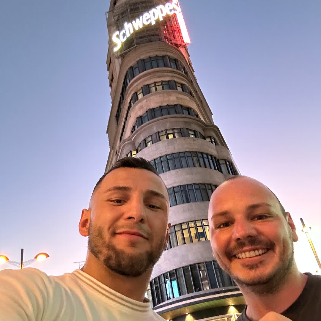 Post by Edin Avdic: With coach in #Madrid #Madrid #teamavdic #worldboxingassociation
