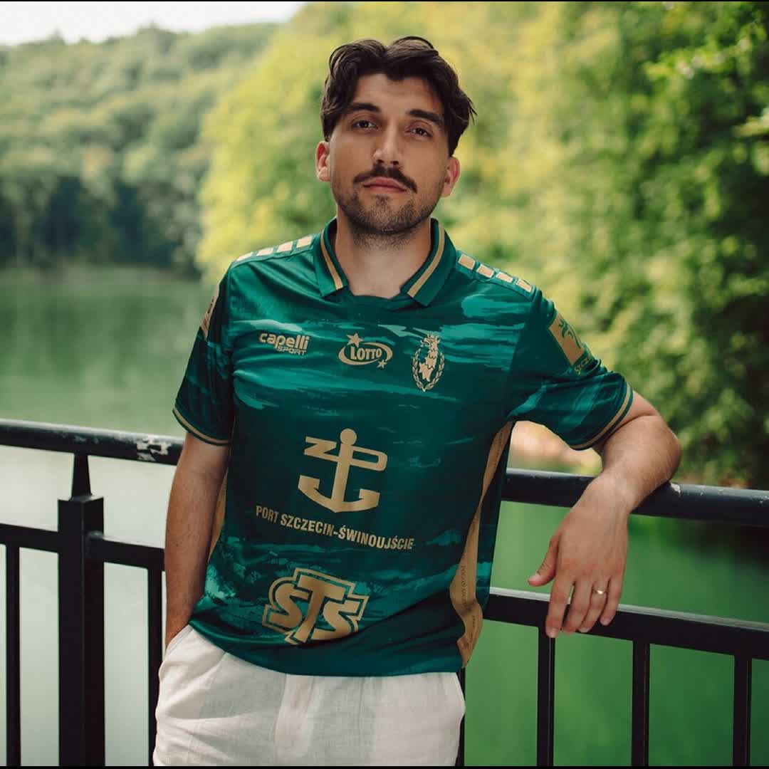 Post by Capelli Sport Europe: ◼️◼️◼️◼️ Inspired by natural landscapes and waterways of Szczecin - The 2026/27 Pogon Szczecin Third Jersey