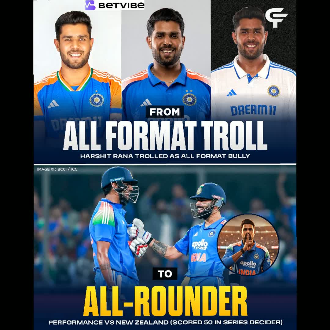 Post by Cric Facts: Well played Rana Ji.🔥 📸: ICC/BCCI/GettyImages Follow: @cricfacts.official Follow: @cricfacts.official #hatshitrana...