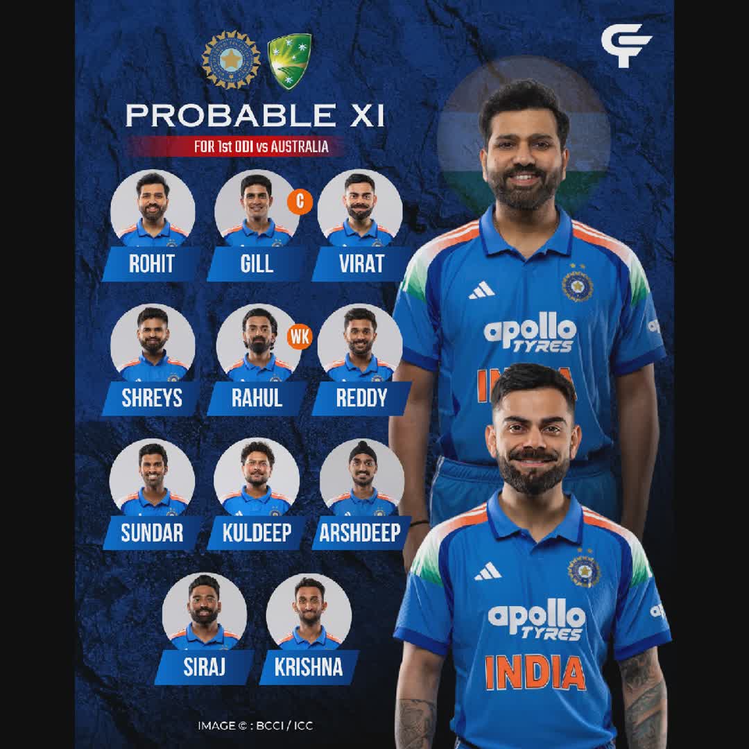Post by Cric Facts: Strongest XI for 1st ODI vs Australia! 🇮🇳🏏 Follow: @cricfacts.official #RohitSharma #Viratkohli #RoKo #INDvsAUS...