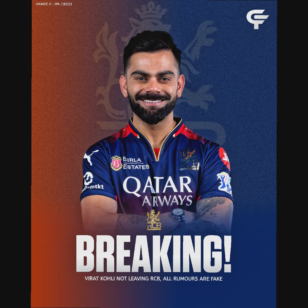 Post by Cric Facts: 🚨 All the Rumours are fake! King is not going to anywhere.❤️ Follow: @cricfacts.official #Viratkohli #RCB...