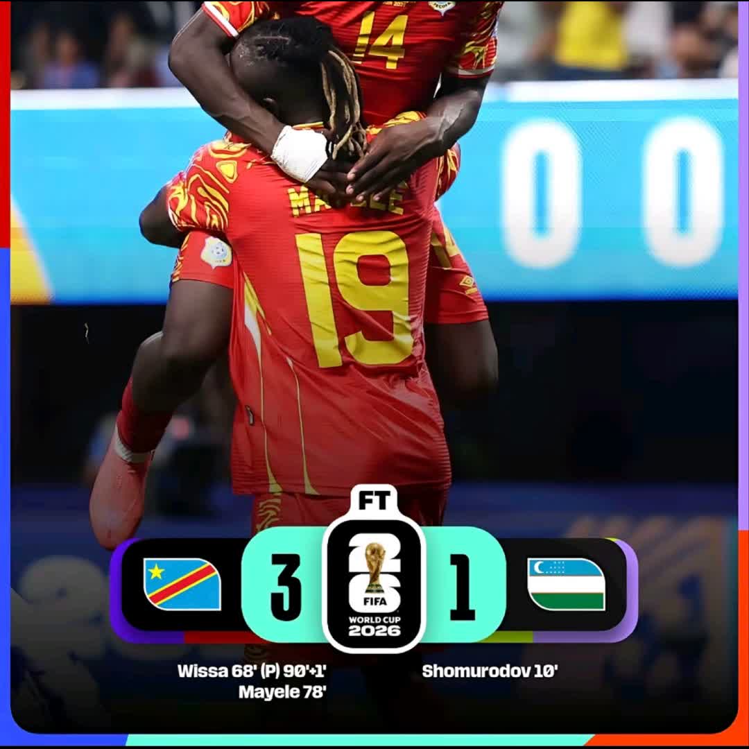 Post by Eric F6: A thrilling comeback from Congo DR to secure a spot in the knockouts! #FIFAWorldCup @vusingubane07 @valentinfalade60...