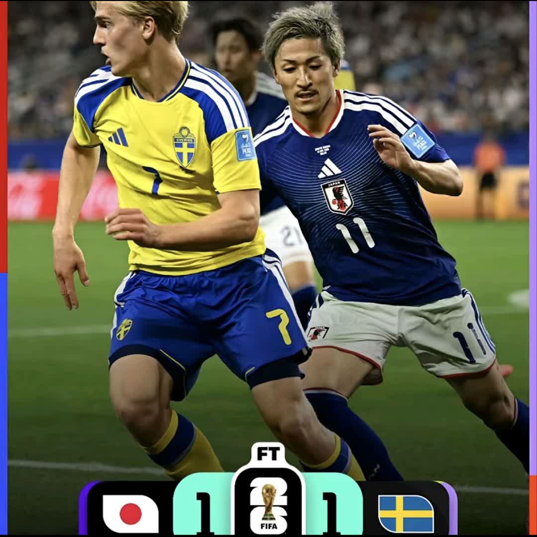 Post by Eric F6: A point shared to send both Japan and Sweden to the knockouts! 🤝#FIFAWorldCup @maxiberry @aliz31...