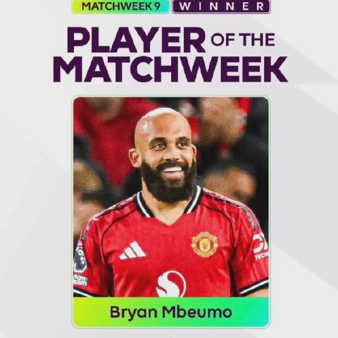 Post by Zakari Salihu: 🚨 𝐁𝐑𝐄𝐀𝐊𝐈𝐍𝐆: Bryan Mbeumo NAMED Premier League player of the week. ❤️🇨🇲