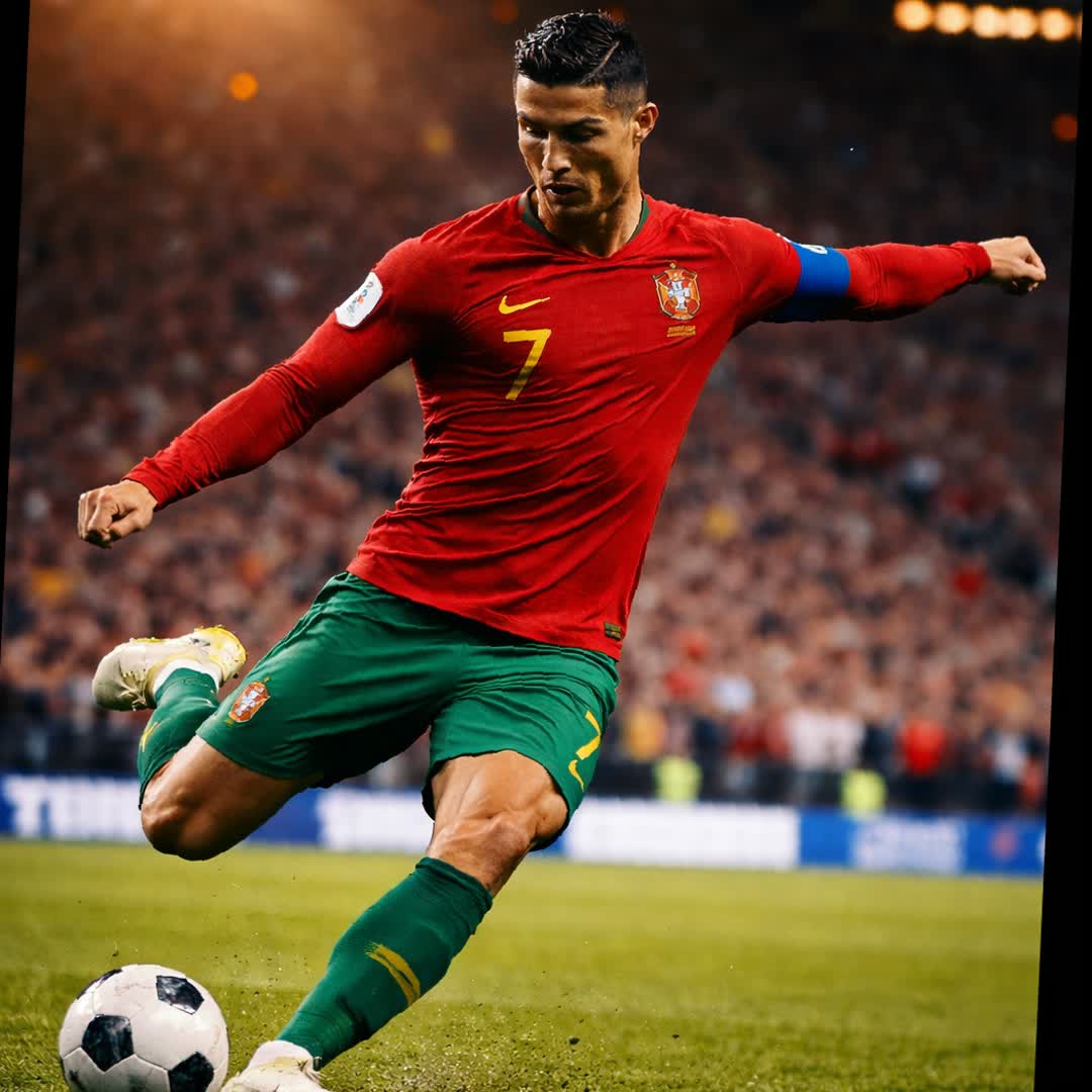 Post by Rahul Kumar: “Focus. Power. Legacy. Hard work beats talent when talent doesn’t work hard. CR7 ⚽🐐” #1807 @mmaforlife @editz.mma...