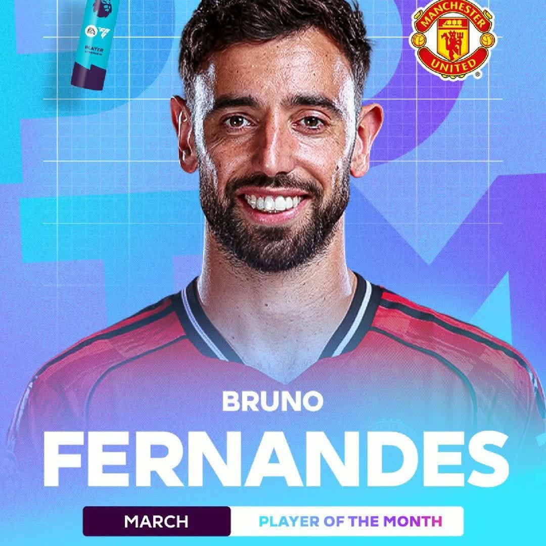 Post by Khalid Yassin: 🚨 𝐎𝐅𝐅𝐈𝐂𝐈𝐀𝐋: Bruno Fernandes has been named Premier League 𝐏𝐥𝐚𝐲𝐞𝐫 𝐨𝐟 𝐭𝐡𝐞 𝐌𝐨𝐧𝐭𝐡! 🎖️🇵🇹 𝟔...