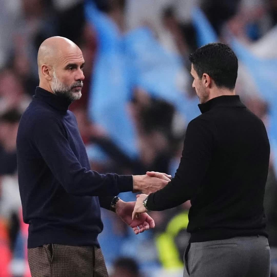 Post by Khalid Yassin: 🚨 Pep Guardiola: "Mikel Arteta has created an Arsenal team that is almost UNBEATABLE”. 🤝🏻 @yirgalemwo @gzaka...
