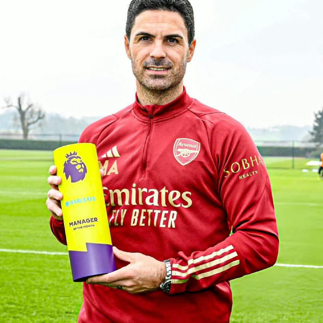 Post by Khalid Yassin: 🚨 𝐎𝐅𝐅𝐈𝐂𝐈𝐀𝐋: Mikel Arteta has won the Premier League 𝐌𝐚𝐧𝐚𝐠𝐞𝐫 𝐨𝐟 𝐭𝐡𝐞 𝐌𝐨𝐧𝐭𝐡 award for March....