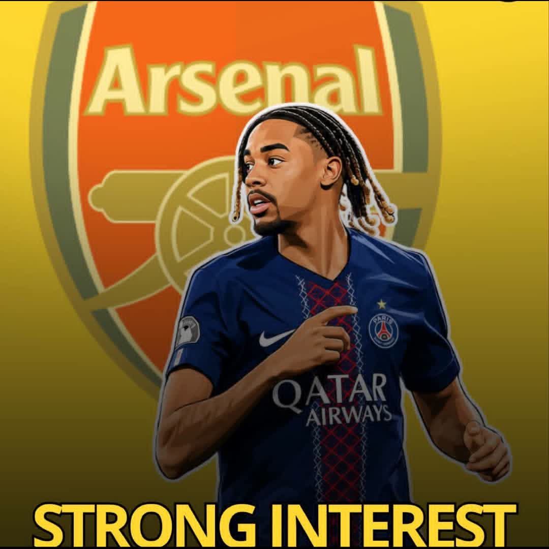 Post by Khalid Yassin: 🚨 Arsenal continue to hold a 𝗦𝗧𝗥𝗢𝗡𝗚 𝗜𝗡𝗧𝗘𝗥𝗘𝗦𝗧 in PSG winger Bradley Barcola ahead of the summer...