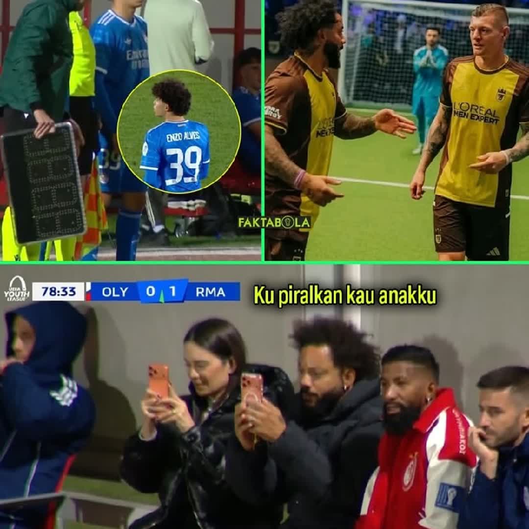 Post by Alwiii AWEKKK: Marcelo's son, Enzo Alves, made his UEFA Youth League (UCL U-19) debut with Real Madrid's U19 team. Marcelo watched...