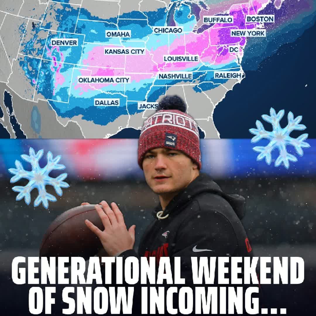Post by Sports Pulse: More than a dozen 'NFL cities' are expected to receive very significant snow (6+ inches) over the next few days......