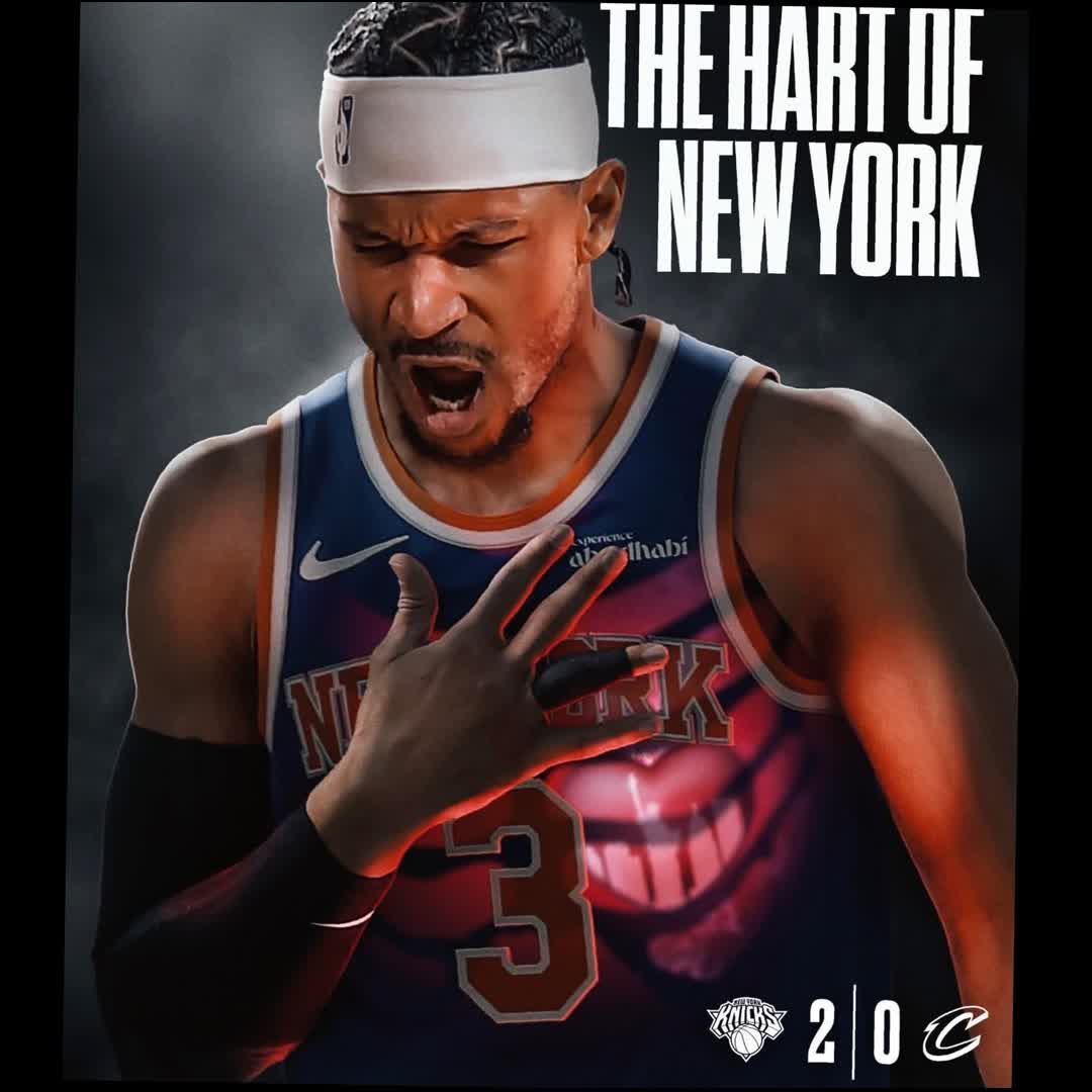 Post by Sports Pulse: Josh Hart with a PLAYOFF CAREER-HIGH 26 PTS, 4 REB, 7 AST, 5 3PM, 2 STL as the Knicks get the 109-93 Game 2 WIN over...