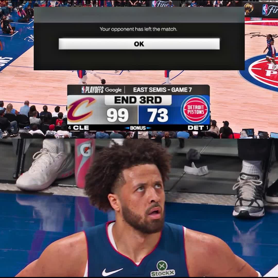 Post by Sports Pulse: UNTIL NEXT YEAR, PISTONS! 😭💔 Cleveland Cavaliers will head into the 4th quarter of Game 7 up 26 on the Detroit...