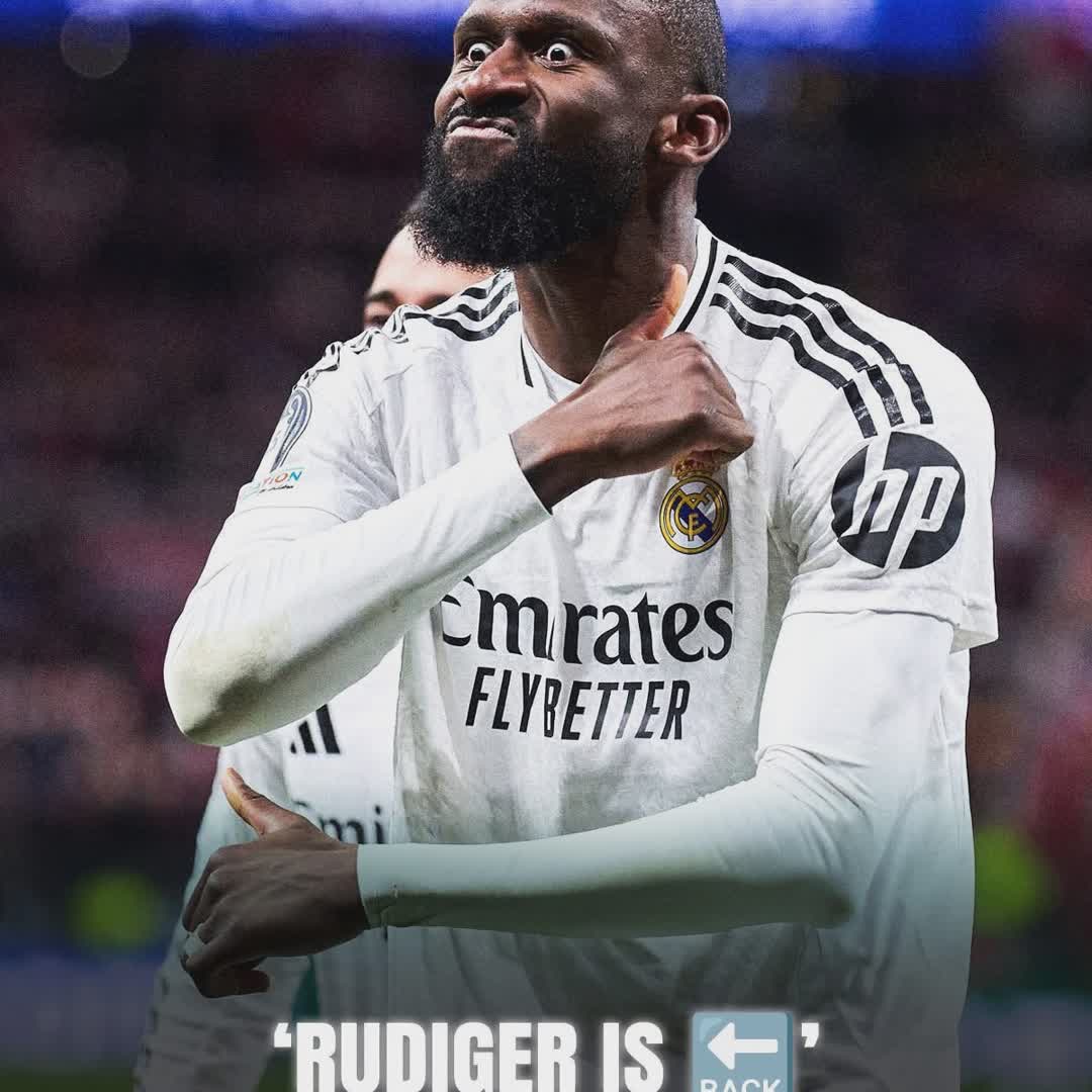 Post by Real Madrid Balkan Informacije: 🚨 Antonio Rüdigerova suspenzija je ZAVRŠENA! 💪 Njemački reprezentativac se vratio i spreman je za povratak ove...