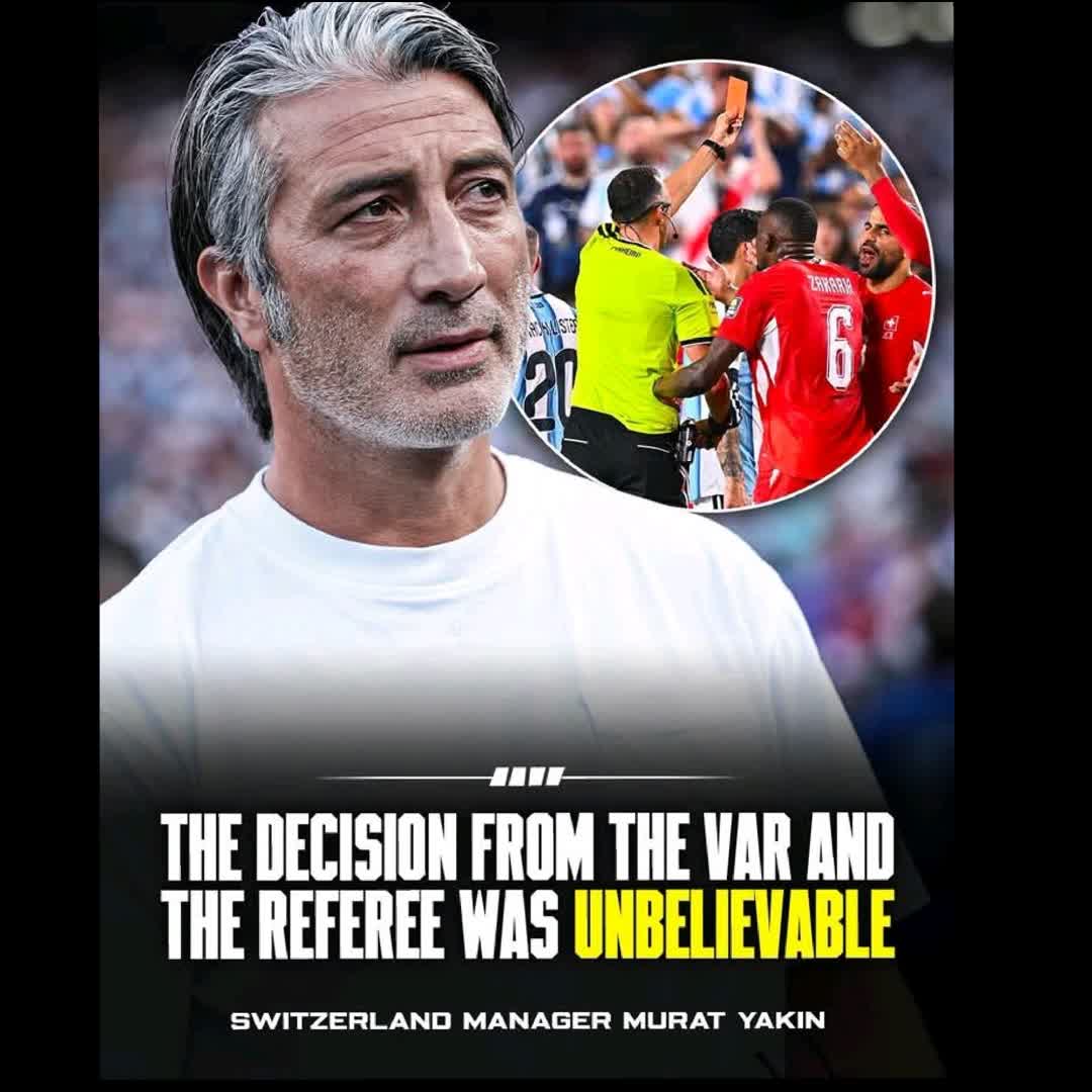 Post by Fabrizio Romano: 🚨 Switzerland coach Murat Yakin goes 𝐀𝐋𝐋 𝐈𝐍 against VAR and referee following Embolo’s red card 😡 “We were...