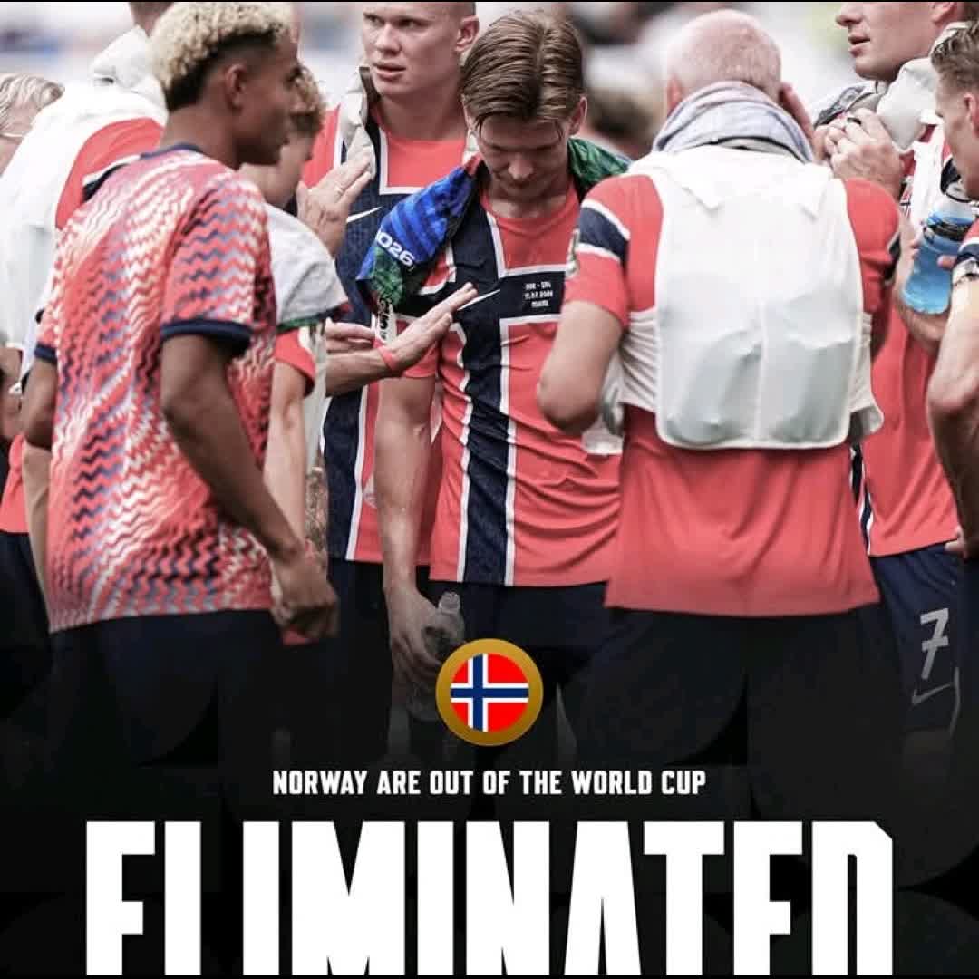 Post by Fabrizio Romano: 🚨🌎 OFFICIAL! NORWAY ARE ELIMINATED FROM 2026 WORLD CUP! 🚫🇳🇴 Congrats for their path!