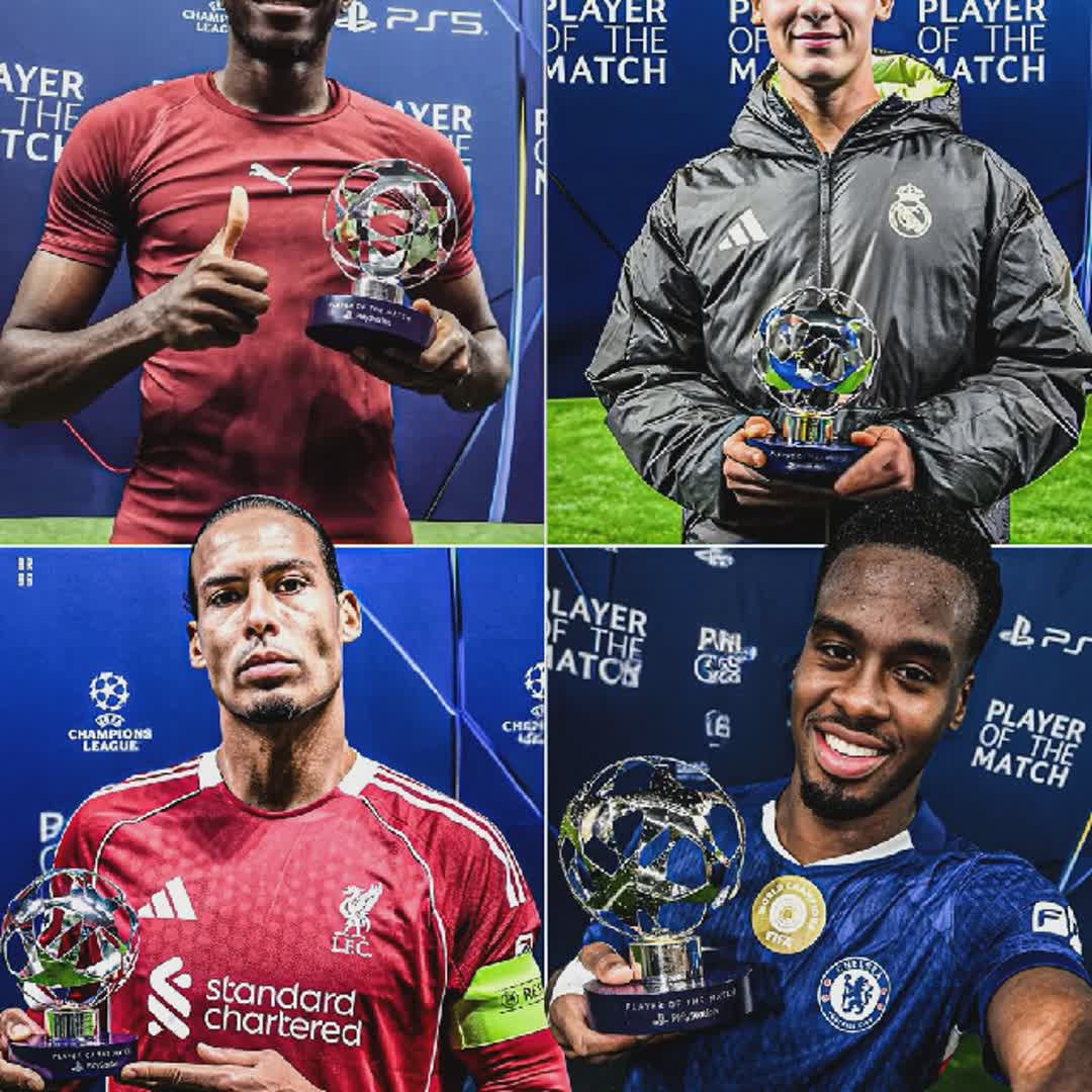 Post by Kolawole Moses: 🏆⭐️ Tonight’s Champions League Players of the Match: 🇳🇬 Victor Osimhen 🇹🇷 Arda Güler 🇳🇱 Virgil van Dijk...