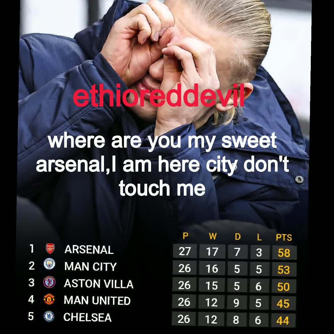 Post by Asrat Yehulawork: 🚨📊 Manchester City are now just five points behind Arsenal with a game in hand 📈👀 @beki135 @amroamr77 @umaira01...