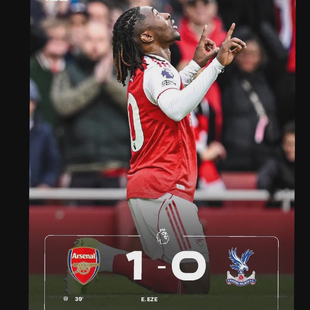 Post by Sports Daily: Eze scores his first for Arsenal #buzzer #Daily #fyp #sports #viral #buzzer_fan_official #football