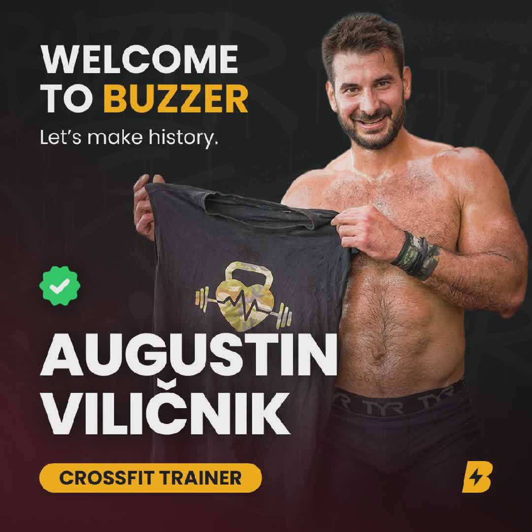 Post by Petar Ratković: 🔥🏋🏻‍♂️ Welcome Augustin Viličnik to Buzzer 🔥🏋🏻‍♂️ Augustin Viličnik is master in kinesiology, croatian...
