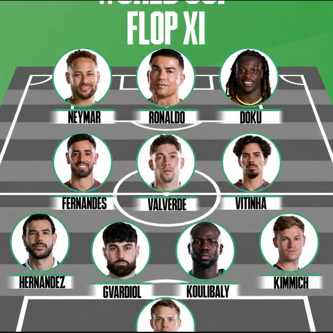 Post by John Kent: 🚨 WORLD CUP FLOP XI 🚨 Do you agree with this lineup, or was your favorite player unfairly included? 👀👇 #buzzer...